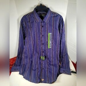 NWT Men's John Bartlett Long Sleeve Button Down Shirt Size Large
